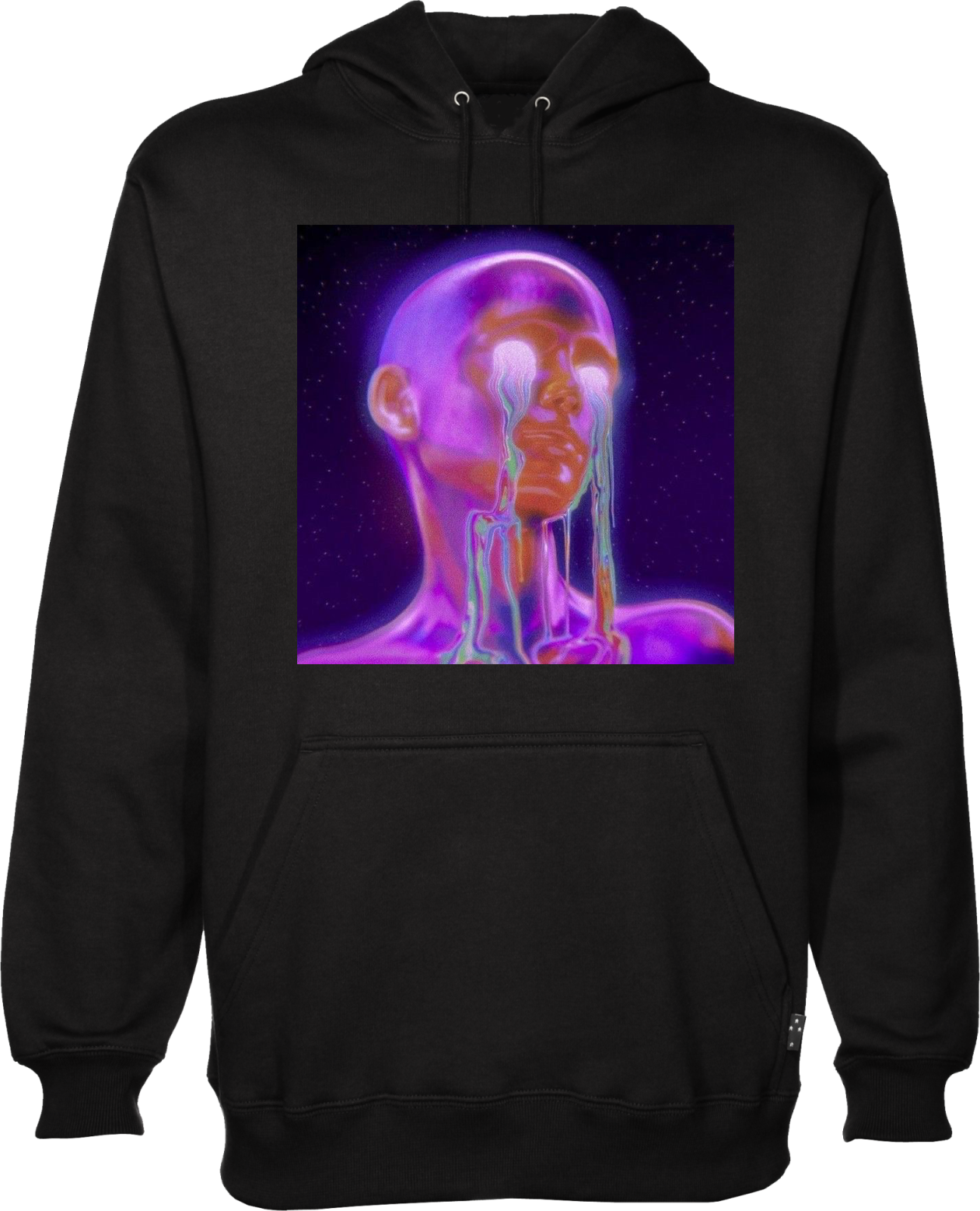 Neon Psy Black Hoodie