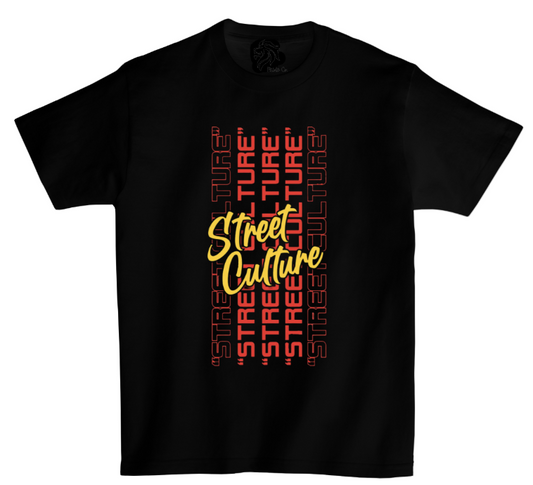 Street Culture. Black Tee