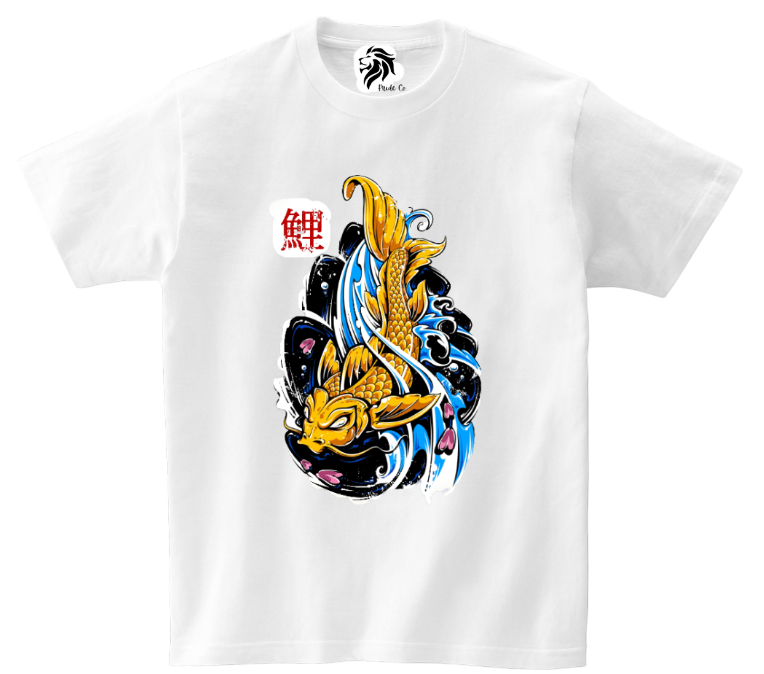 Koi. White Tee