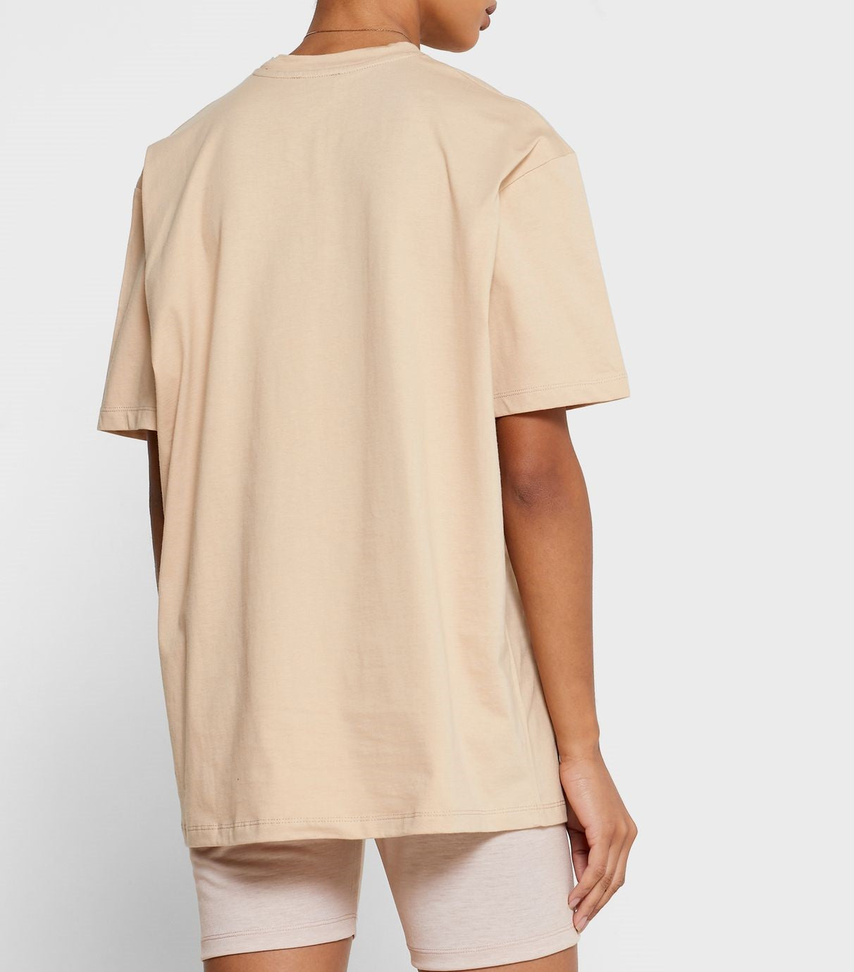 A Daddy's Lil Monster Beige Oversized Tee